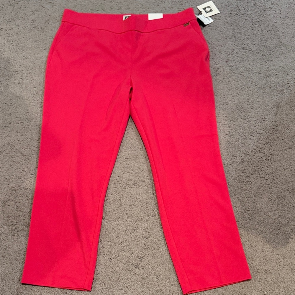 Anne Klein Pink Women's Trousers